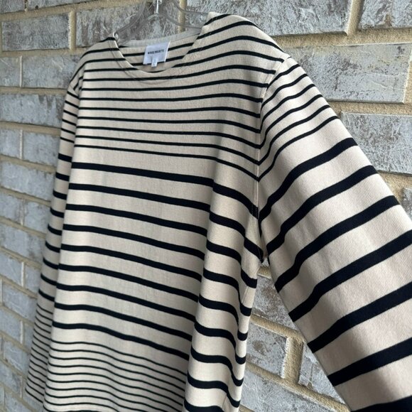 Norse Projects Black and Cream Striped Jersey - Picture 5 of 7